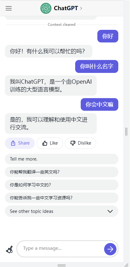 ChatGPT中文官方版截图2