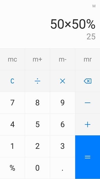 华为手机自带计算器截图0