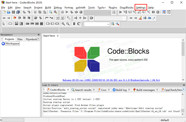 CodeBlocks(编程开发软件)截图1