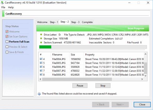 CardRecovery(数码相机恢复工具)绿色版截图3
