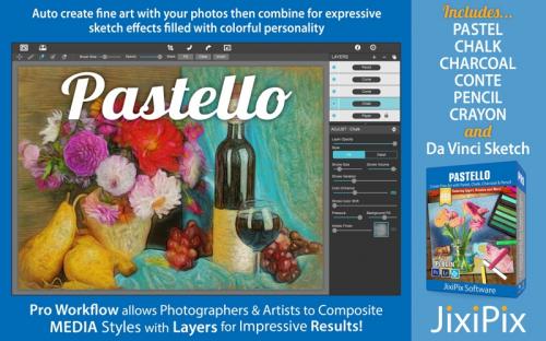 JixiPix Pastello(照片转艺术绘画工具)