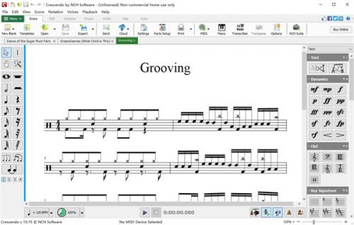 crescendo乐谱编辑器