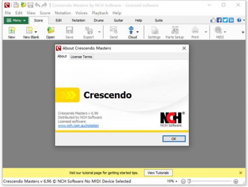 crescendo乐谱编辑器